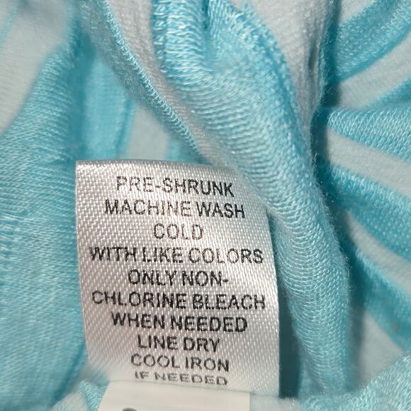 LuLu-B Womens XL Striped Tunic Asymmetrical Hem Coastal Restort Beach Vacation - Picture 10 of 10